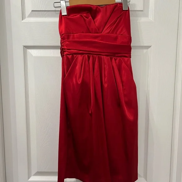 open lace back dress Victoria A Line Shift Dress Red Velvet 12 main image 0